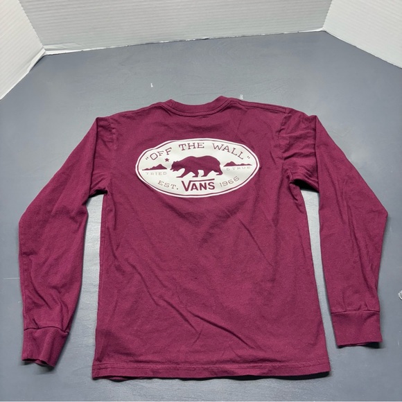 Vans Long Sleeve Graphic Tee Boys Sz Small - Picture 1 of 5